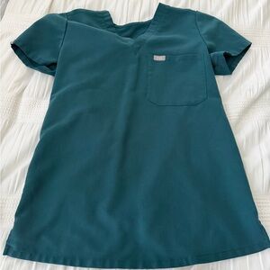 Caribbean Blue FIGS Catarina Scrub Top